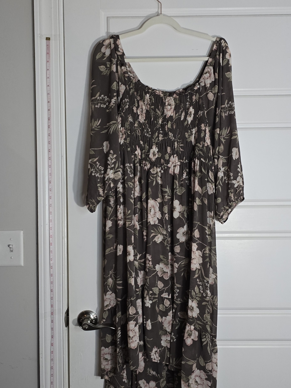 Torrid Floral Smocked Duster Dress – NWOT – Size 1 (14/16) – Boho Cottagecore